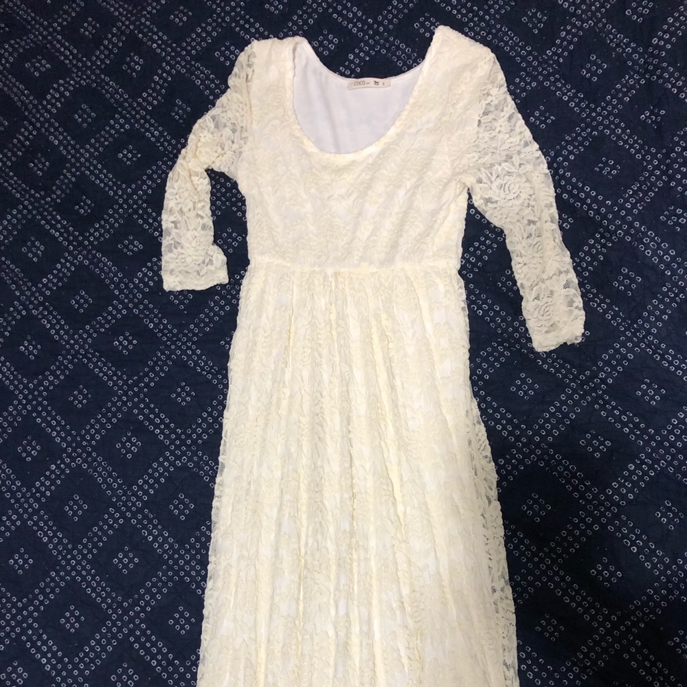 Full lace maxi dress